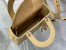 Dior Small Lady Dior My ABCDior Bag in Pastel Yellow Lambskin