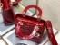 Dior Small Lady Dior My ABCDior Bag In Red Patent Calfskin 