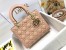 Dior Small Lady Dior Bag In Powder Patent Cannage Calfskin