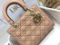 Dior Small Lady Dior Bag In Powder Patent Cannage Calfskin