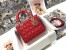 Dior Lady Dior Medium Bag in Red Cannage Lambskin