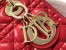 Dior Lady Dior Medium Bag in Red Cannage Lambskin