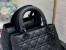 Dior Lady Dior Medium Bag in Black Ultramatte Cannage Calfskin