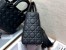 Dior Lady Dior Medium Bag in Black Ultramatte Cannage Calfskin