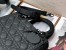 Dior Lady Dior Medium Bag in Black Ultramatte Cannage Calfskin