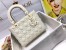 Dior Lady Dior Medium Bag in White Ultramatte Cannage Calfskin