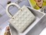 Dior Lady Dior Medium Bag in White Ultramatte Cannage Calfskin