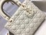 Dior Lady Dior Medium Bag in White Ultramatte Cannage Calfskin