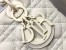 Dior Lady Dior Medium Bag in White Ultramatte Cannage Calfskin