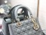 Dior Lady Dior Medium Bag in Grey Patent Cannage Calfskin