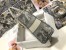 Dior Lady D-Lite Large Bag in Grey Toile de Jouy Reverse Embroidery