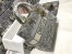 Dior Lady D-Lite Large Bag in Grey Toile de Jouy Reverse Embroidery