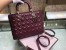 Dior Lady Dior Large Bag in Bordeaux Cannage Lambskin