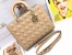 Dior Lady Dior Large Bag in Beige Cannage Lambskin