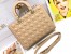 Dior Lady Dior Large Bag in Beige Cannage Lambskin