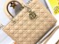 Dior Lady Dior Large Bag in Beige Cannage Lambskin