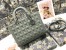 Dior Lady Dior Large Bag in Grey Ultramatte Cannage Calfskin