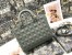 Dior Lady Dior Large Bag in Grey Ultramatte Cannage Calfskin
