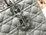 Dior Lady Dior Large Bag in Grey Ultramatte Cannage Calfskin