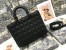 Dior Lady Dior Large Bag in Black Ultramatte Cannage Calfskin