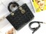 Dior Lady Dior Large Bag in Black Patent Cannage Calfskin
