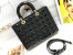 Dior Lady Dior Large Bag in Black Patent Cannage Calfskin