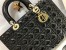 Dior Lady Dior Large Bag in Black Patent Cannage Calfskin