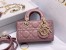 Dior Lady D-Joy Micro Bag In Peony Pink Cannage Lambskin