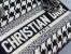Dior Lady D-Lite Mini Bag In Black and White Houndstooth Embroidery