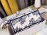Dior Lady D-Lite Medium Bag In Blue Multicolor Rêve d'Infini Embroidery