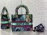 Dior Lady D-Lite Medium Bag In Blue Toile de Jouy Voyage Embroidery