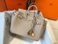 Hermes Birkin 25cm Bag in Beige Clemence Leather with GHW