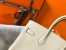Hermes Birkin 25cm Bag in Craie Clemence Leather with GHW