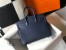 Hermes Birkin 25cm Bag in Navy Blue Clemence Leather with GHW