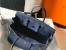Hermes Birkin 25cm Bag in Navy Blue Clemence Leather with GHW