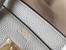 Hermes Birkin 25cm Bag in Pearl Grey Clemence Leather with GHW