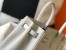 Hermes Birkin 25cm Bag in Pearl Grey Clemence Leather with GHW