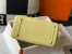 Hermes Birkin 25cm Bag in Jaune Poussin Clemence Leather with GHW
