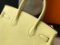 Hermes Birkin 25cm Bag in Jaune Poussin Clemence Leather with GHW