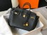 Hermes Birkin 25cm Bag in Black Clemence Leather with GHW