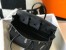 Hermes Birkin 25cm Bag in Black Clemence Leather with GHW