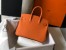 Hermes Birkin 25cm Bag in Orange Clemence Leather with GHW