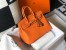 Hermes Birkin 25cm Bag in Orange Clemence Leather with GHW