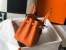 Hermes Birkin 25cm Bag in Orange Clemence Leather with GHW