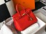 Hermes Birkin 25cm Bag in Red Clemence Leather with GHW