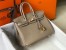 Hermes Birkin 25cm Bag in Tourterelle Clemence Leather with GHW