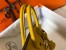 Hermes Birkin 25cm Bag in Yellow Clemence Leather with GHW