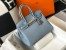 Hermes Birkin 30cm Bag in Blue Lin Clemence Leather with GHW