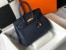 Hermes Birkin 30cm Bag in Dark Blue Clemence Leather with GHW