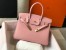 Hermes Birkin 30cm Bag in Pink Clemence Leather with GHW